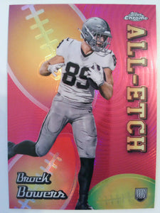 2024 Topps Chrome Football Chrome All-Etch Brock Bowers #CAE-BB