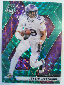 2025 Panini Mosaic Football Mosaic Green Justin Jefferson #19