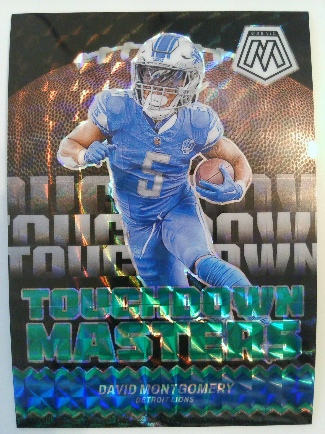 2024 Panini MosaicTouchdown Masters Mosaic Green David Montgomery #TM-DMY