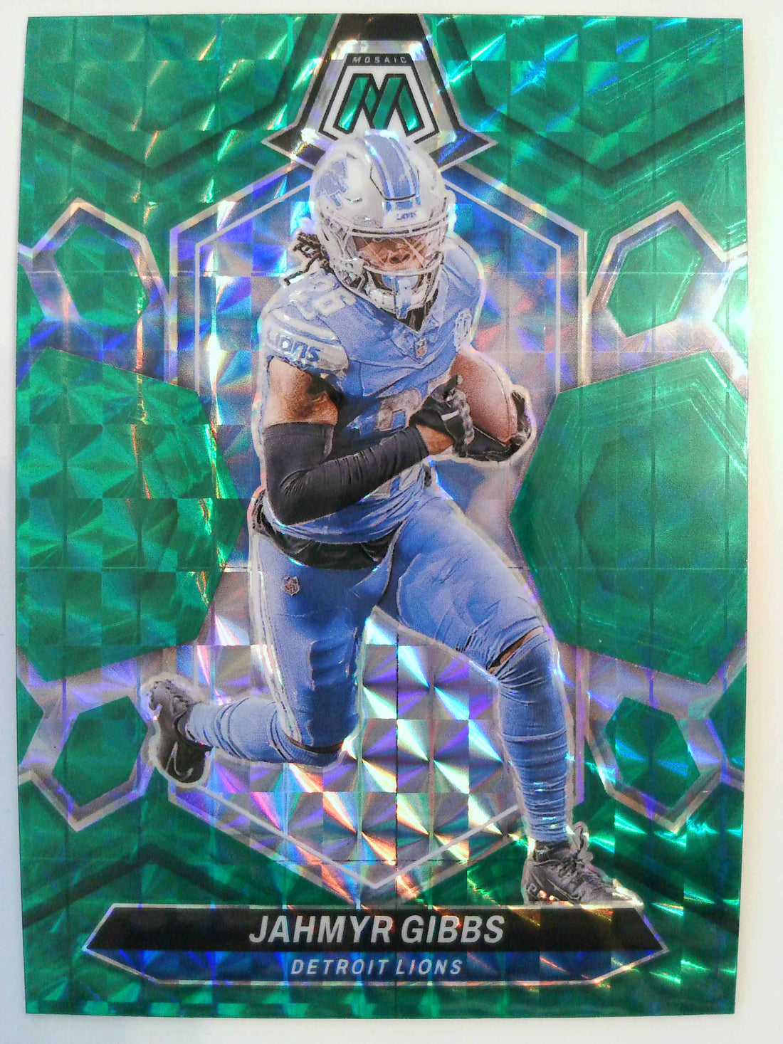 2024 Panini Mosaic Football Mosaic Green Jahmyr Gibbs #73