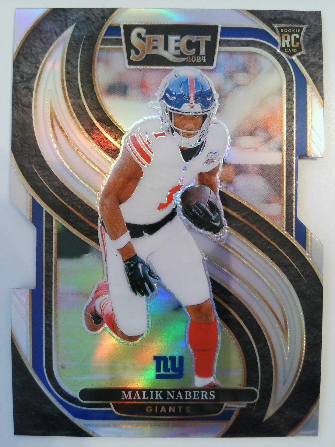2024 Panini Select Football Silver Prizm Die Cut Malik Nabers #116 Rookie