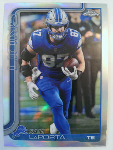 2025 Topps Chrome Football Refractor Sam LaPorta #100