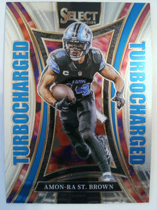 2024 Panini Select Football Turbocharged Amon-Ra St. Brown #25