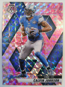 2025 Panini Mosaic Football Mosaic Camo Pink Calvin Johnson #90
