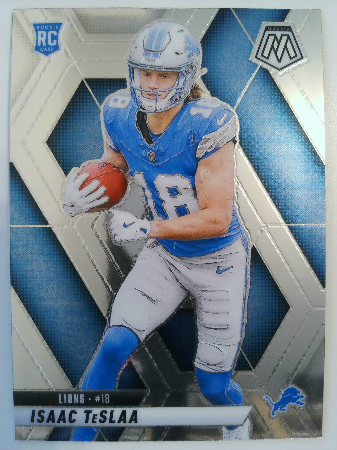 2025 Panini Mosaic Football Isaac TeSlaa #319 Rookie