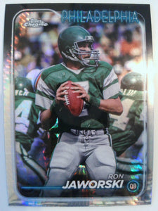2024 Topps Chrome Football Prism Refractor Ron Jaworski #158