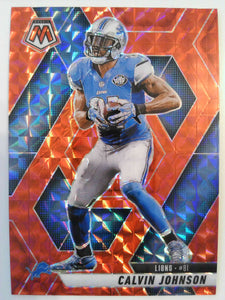 2025 Panini Mosaic Football Mosaic Red Calvin Johnson #90