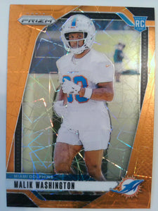 2024 Panini Prizm Football orange lazer Malik Washington #371 Rookie