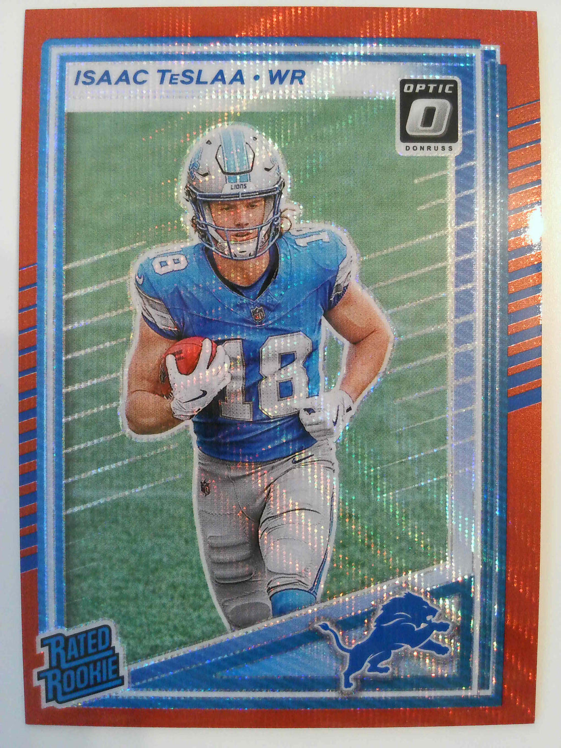 2025 Donruss Optic Rated Rookies Preview Red Wave Isaac TeSlaa #338 Rookie