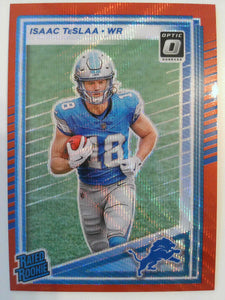 2025 Donruss Optic Rated Rookies Preview Red Wave Isaac TeSlaa #338 Rookie