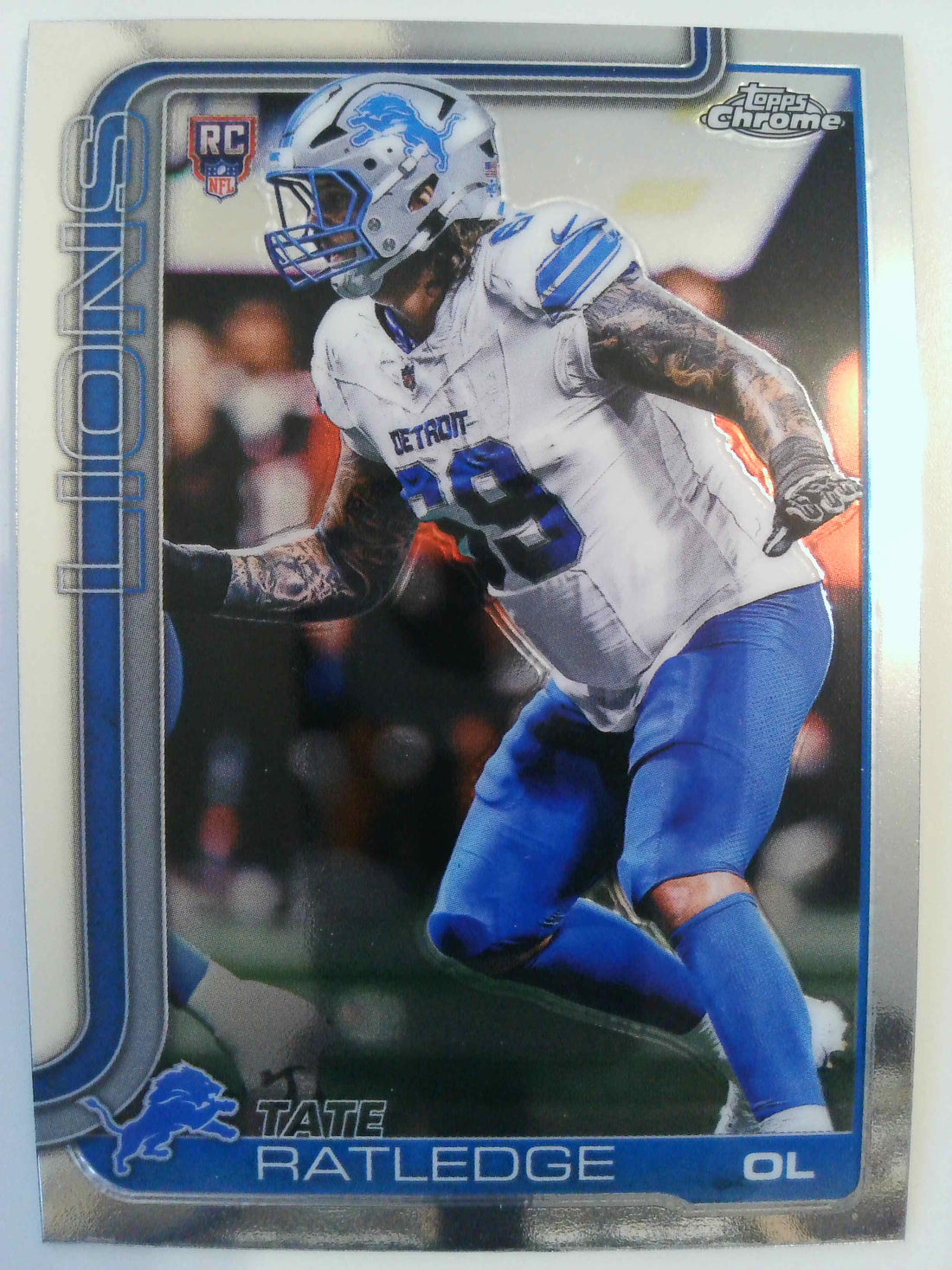 2025 Topps Chrome Football Tate Ratledge #383 Rookie