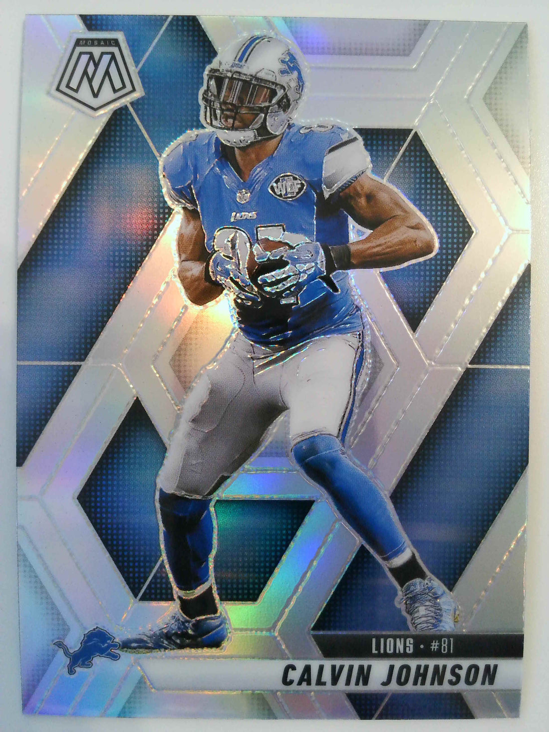 2025 Panini Mosaic Football Silver Calvin Johnson #90