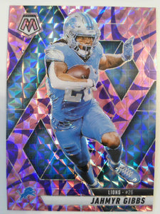 2025 Panini Mosaic Football Mosaic Camo Pink Jahmyr Gibbs #103