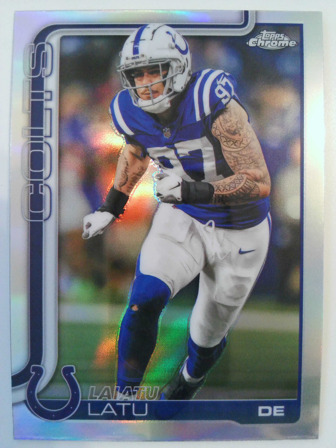 2025 Topps Chrome Football Refractor Laiatu Latu #128