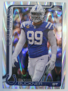 2025 Topps Chrome Football Ray Wave Refractor DeForest Buckner #133