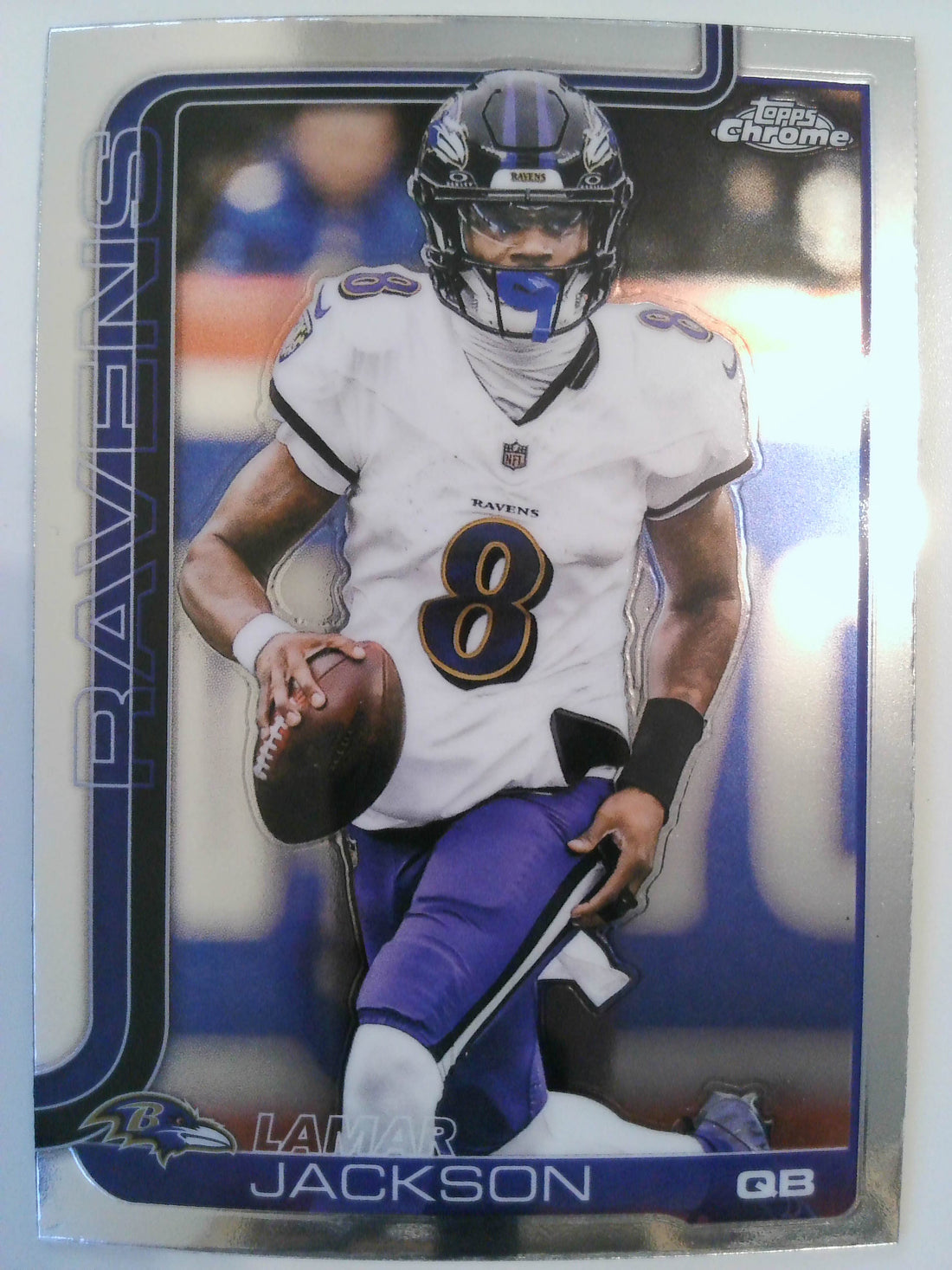 2025 Topps Chrome Football Lamar Jackson #24