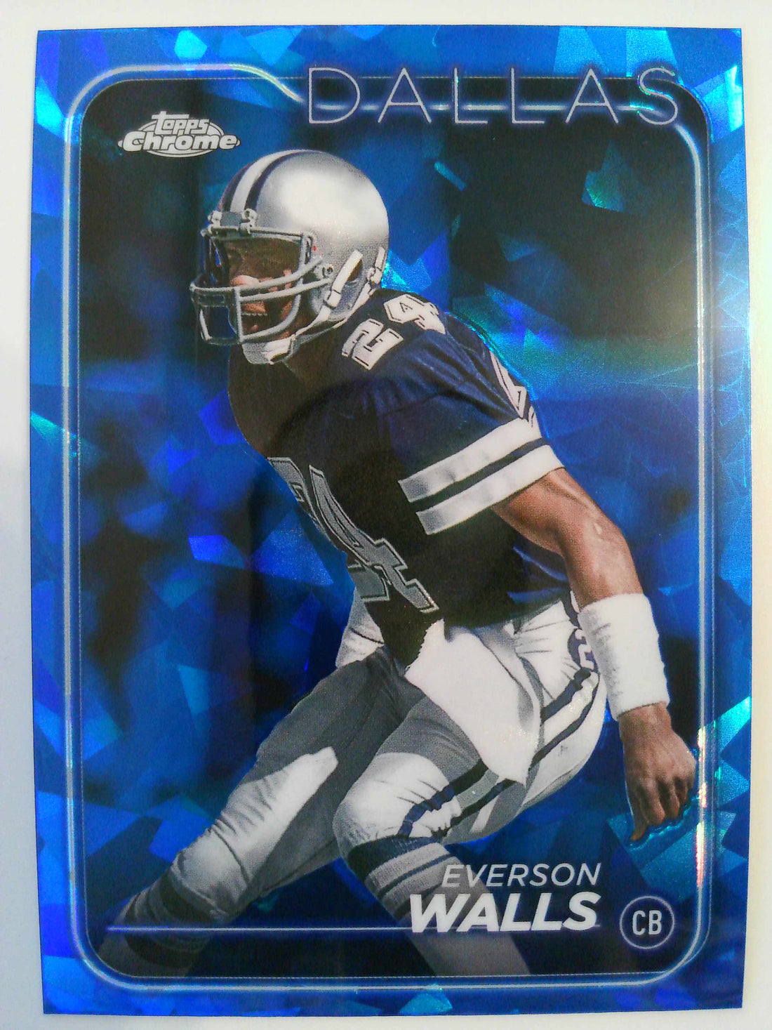 2024 Topps Chrome Sapphire Edition Football Everson Walls #55