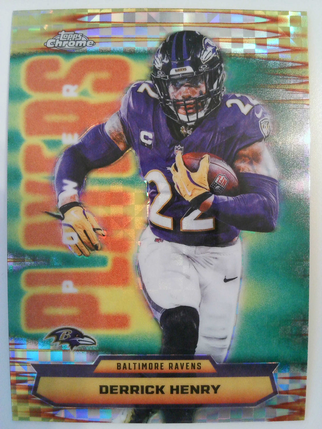 2025 Topps Chrome Football Power Players X-Fractor Derrick Henry #PP-16