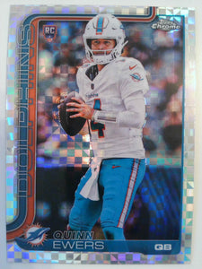 2025 Topps Chrome Football X-Fractor Quinn Ewers #316 Rookie