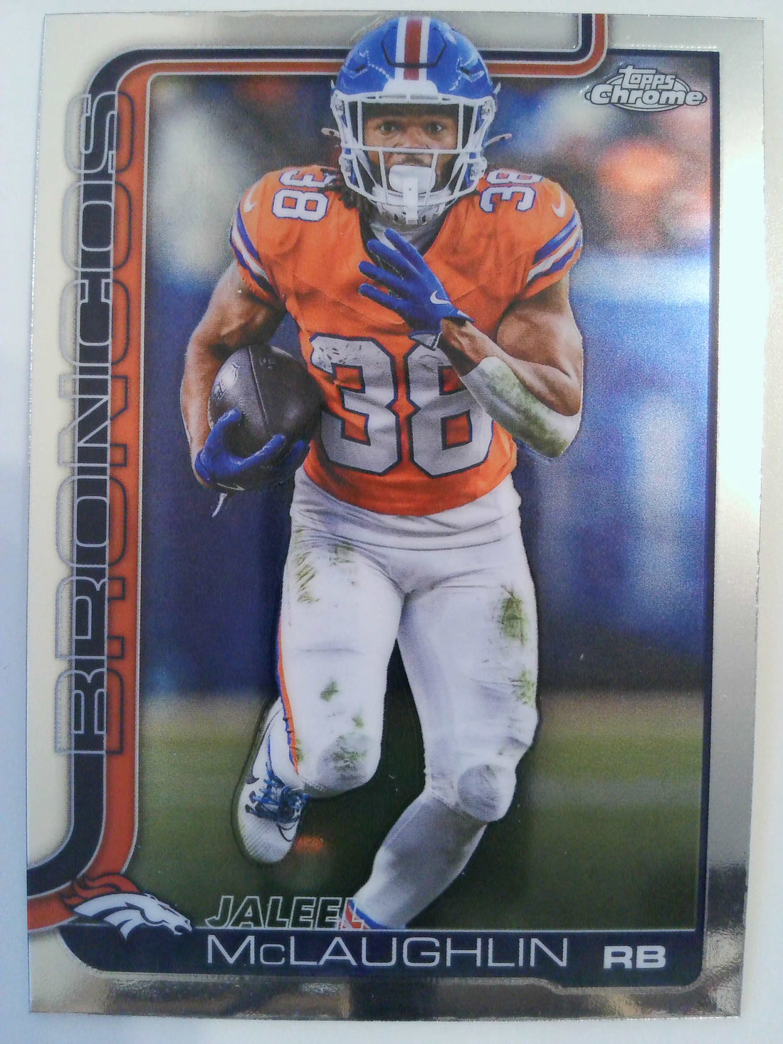 2025 Topps Chrome Football Jaleel McLaughlin #90