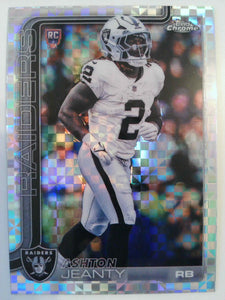 2025 Topps Chrome Football X-Fractor Ashton Jeanty #322 Rookie