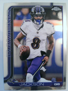 2025 Topps Chrome Football Lamar Jackson #24