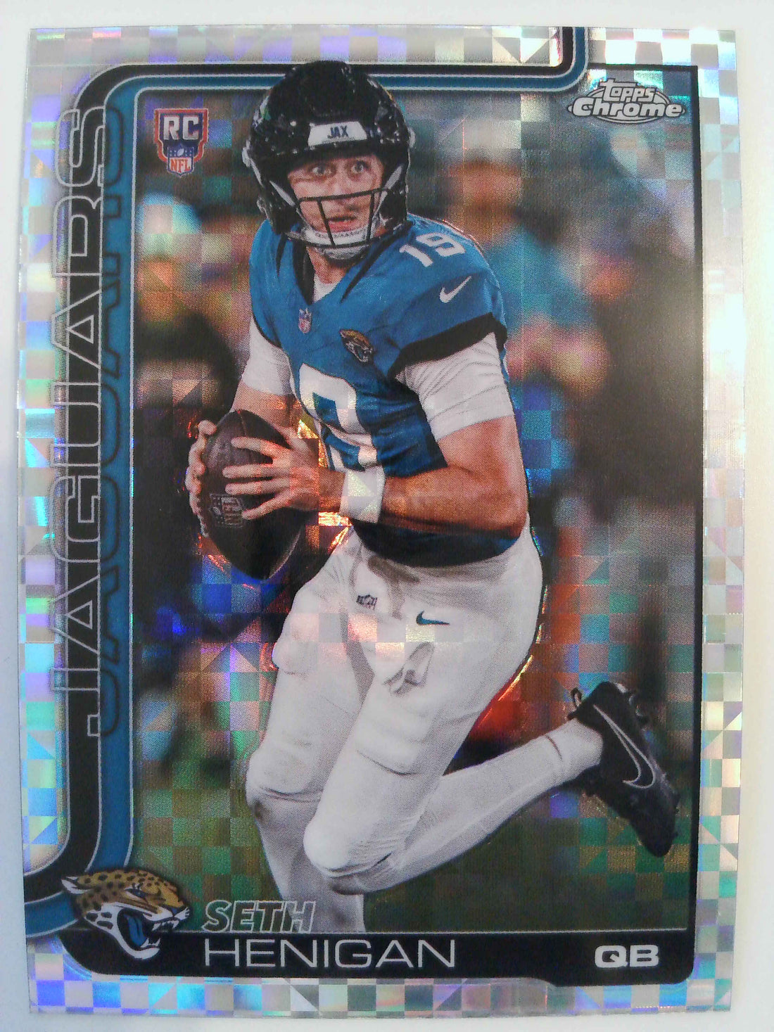 2025 Topps Chrome Football X-Fractor Seth Henigan #399 Rookie