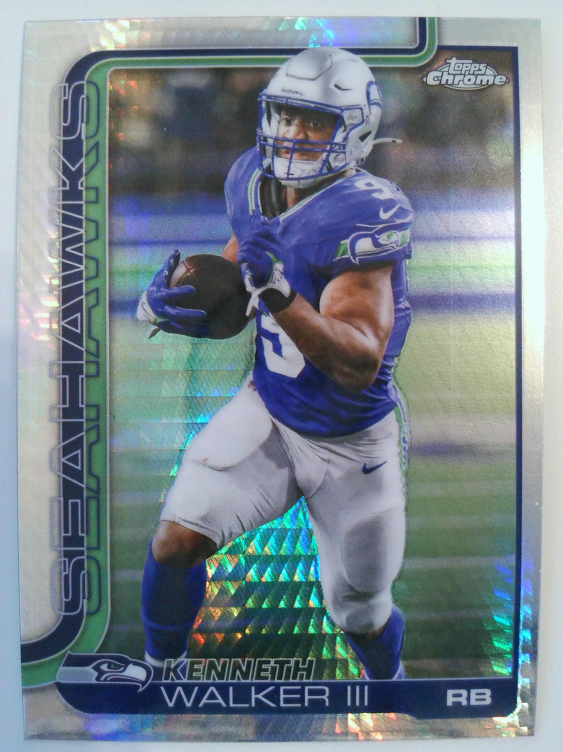 2025 Topps Chrome Football Pulsar Refractor Kenneth Walker III #276