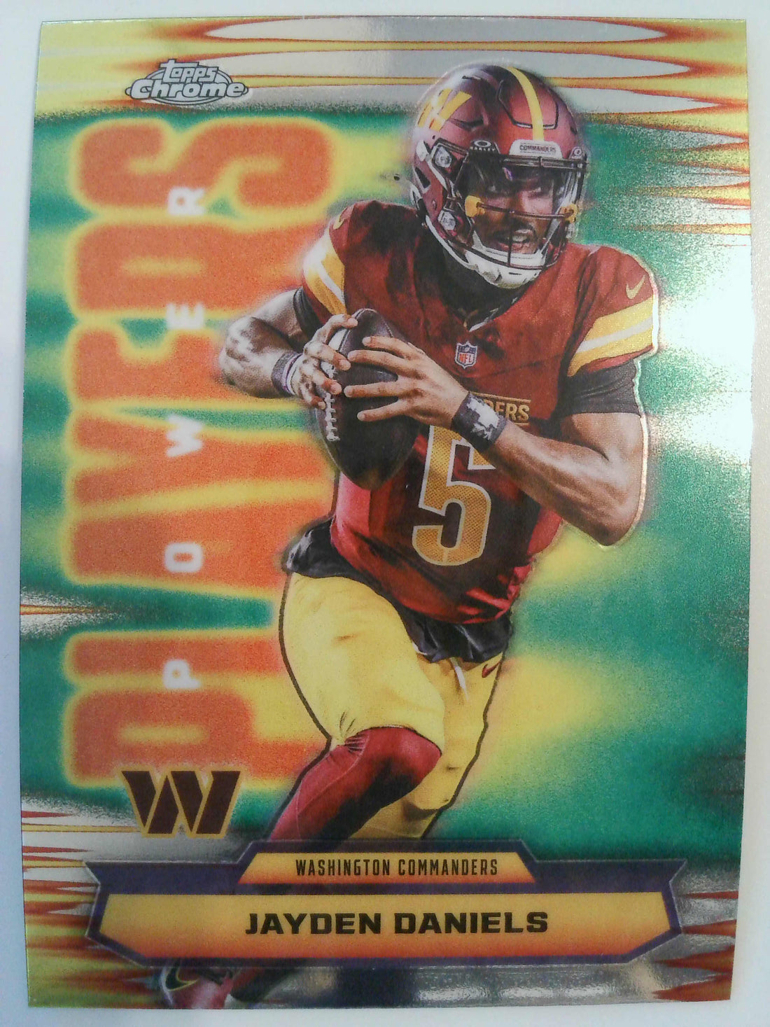 2025 Topps Chrome Football Power Players Jayden Daniels #PP-3