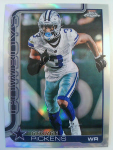 2025 Topps Chrome Football Refractor George Pickens #80