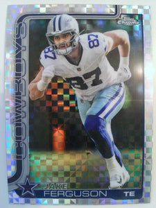 2025 Topps Chrome Football X-Fractor Jake Ferguson #75