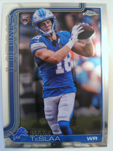 2025 Topps Chrome Football Isaac TeSlaa #320 Rookie