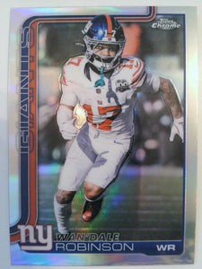2025 Topps Chrome Football Refractor Wan'Dale Robinson #227