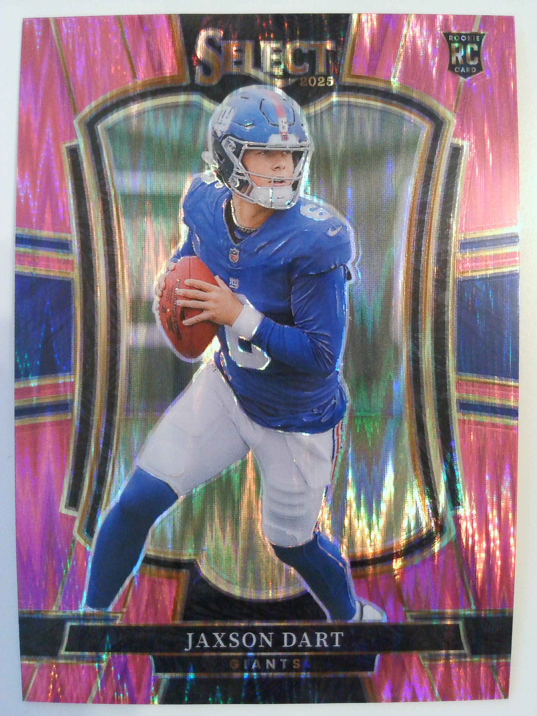 2025 Panini Select Football Pink Prizm Shock Jaxson Dart #193 Rookie