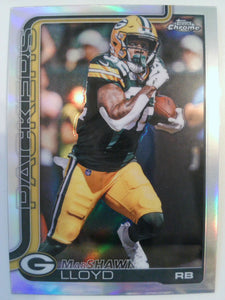 2025 Topps Chrome Football Refractor MarShawn Lloyd #114
