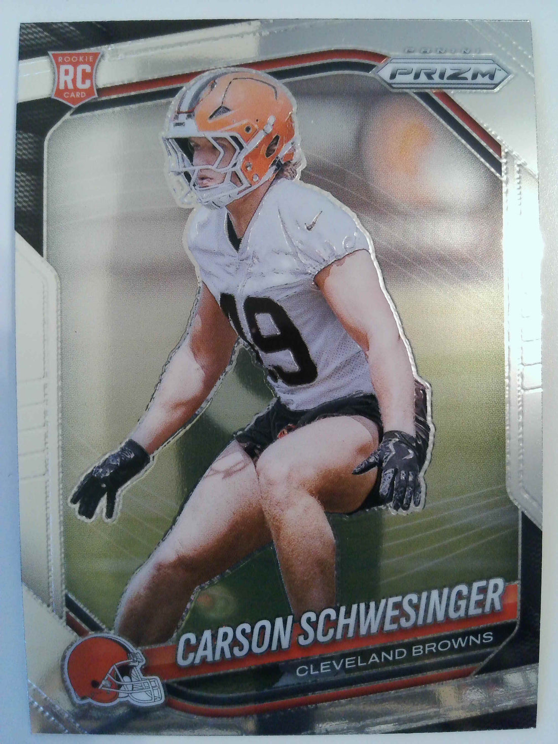 2025 Panini Prizm Football Carson Schwesinger #384 Rookie