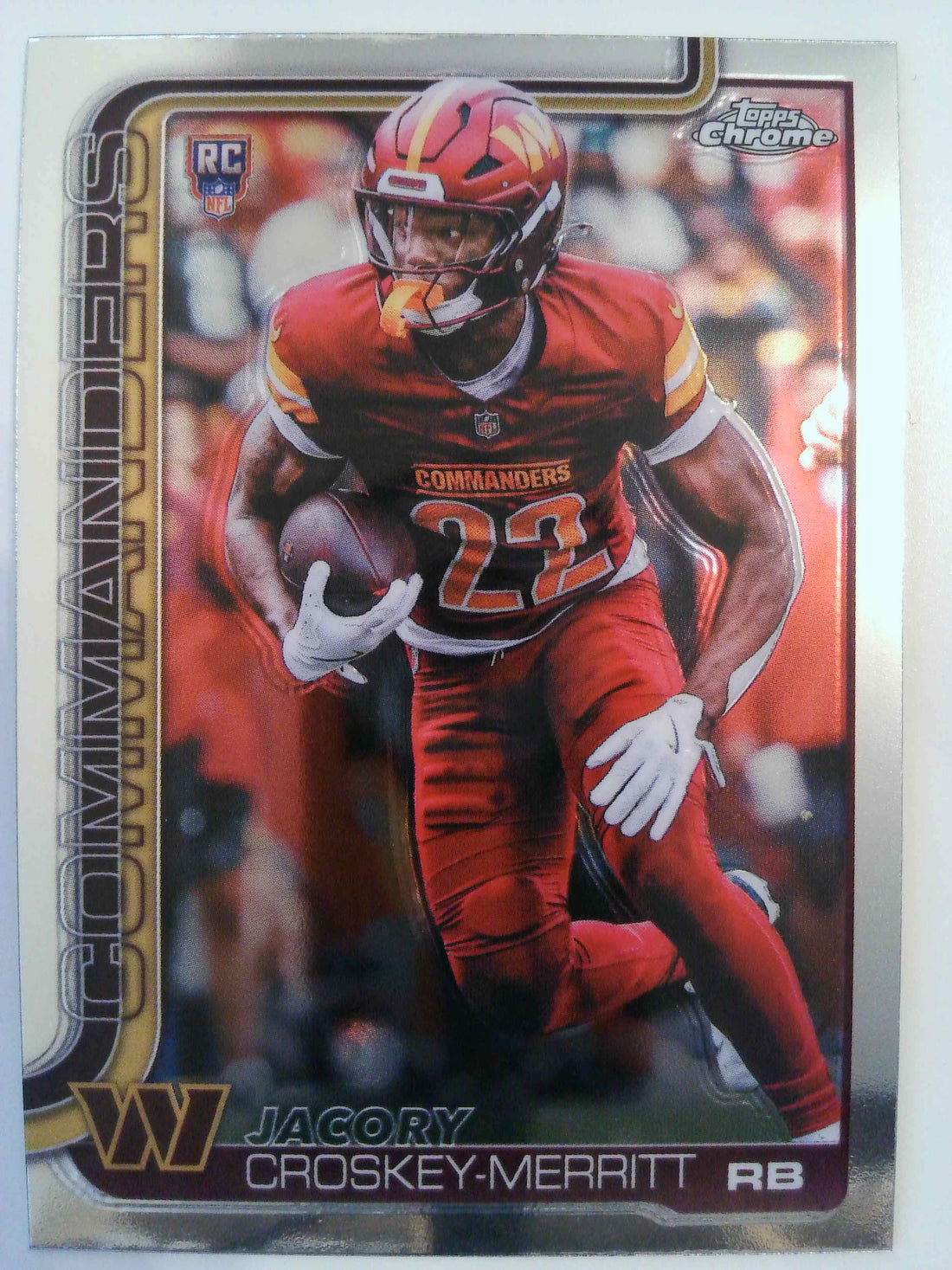 2025 Topps Chrome Football Jacory Croskey-Merritt #387 Rookie