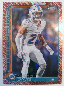 2025 Topps Chrome Football Football Leather Refractor Ashtyn Davis #194