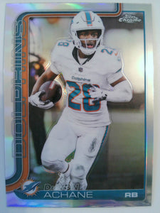 2025 Topps Chrome Football Refractor De'Von Achane #188