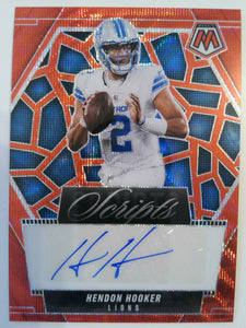 2025 Panini Mosaic Football Scripts Red Wave Hendon Hooker #SCR-HHR