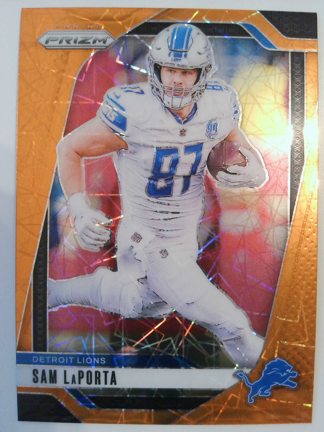 2024 Panini Prizm Football Lazer Sam LaPorta #96