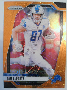 2024 Panini Prizm Football Lazer Sam LaPorta #96