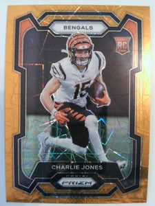 2023 Panini Prizm Football Lazer Charlie Jones #317