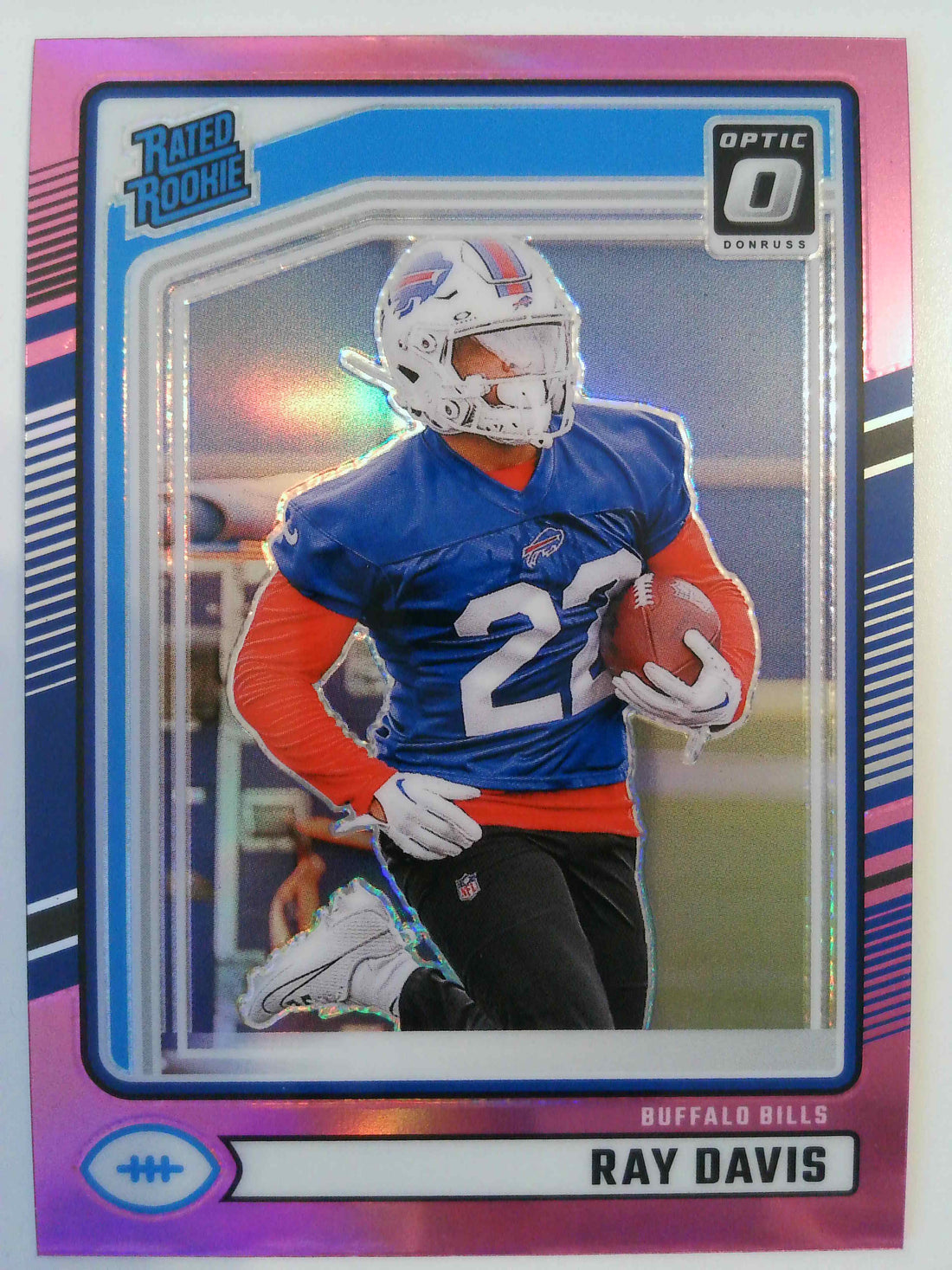 2024 Donruss Football Optic Rated Rookies Preview Pink Ray Davis #316 Rookie