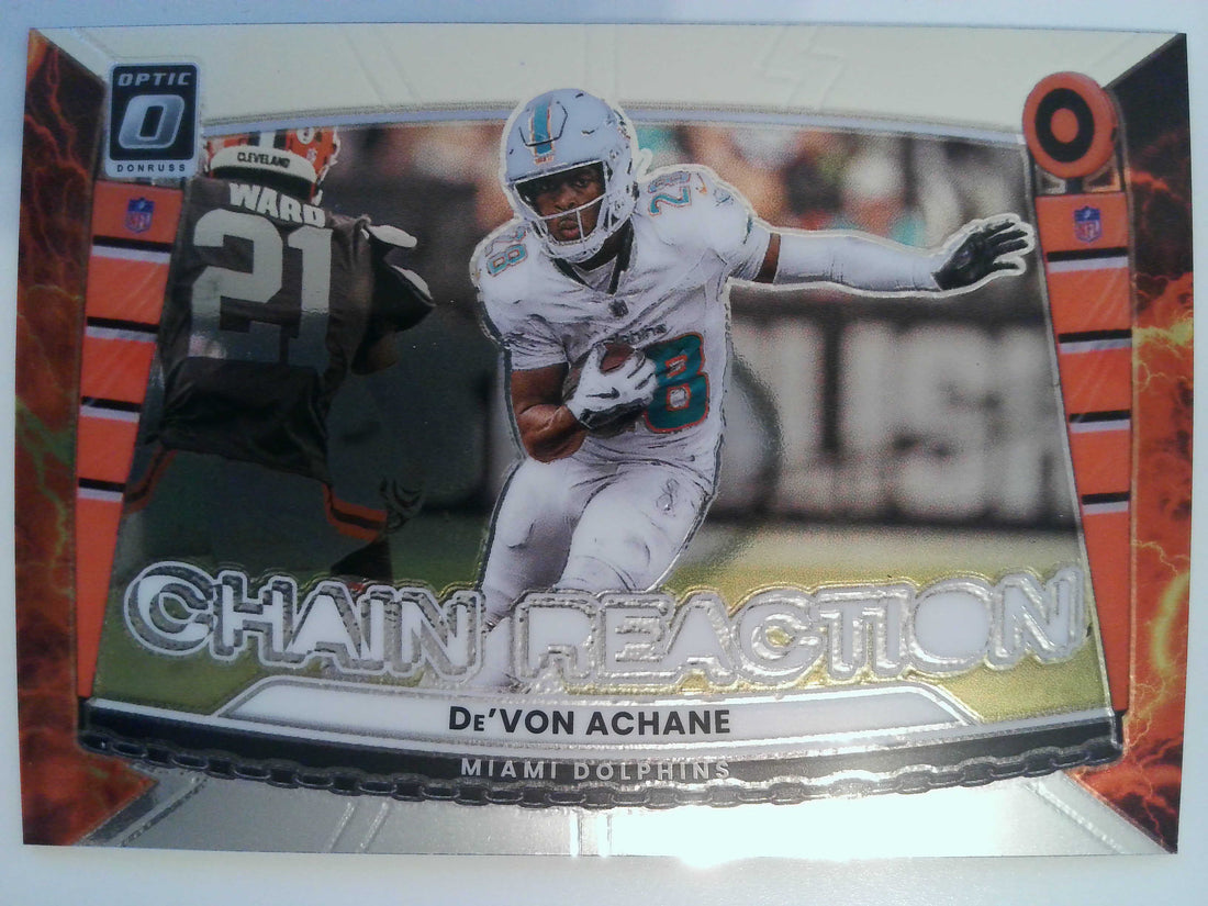 2025 Donruss Optic Football Chain Reaction De'Von Achane #3