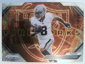 2023 Panini Prizm Football Fireworks Josh Jacobs #F-17