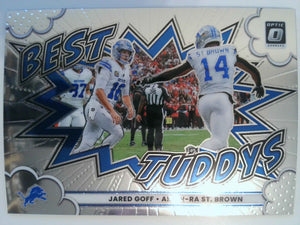 2025 Donruss Optic Football Best Tuddys Jared Goff/Amon-Ra St. Brown #9