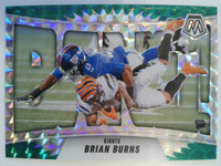 2025 Panini Mosaic Football Bang! Mosaic Green Brian Burns #7