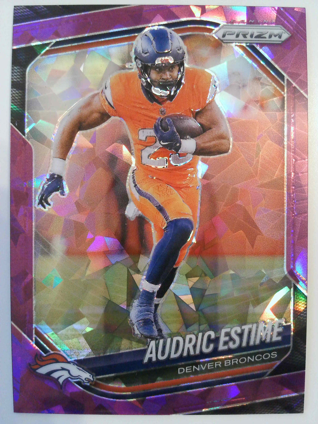 2025 Panini Prizm Football Purple Ice 005/225 Audric Estime #226