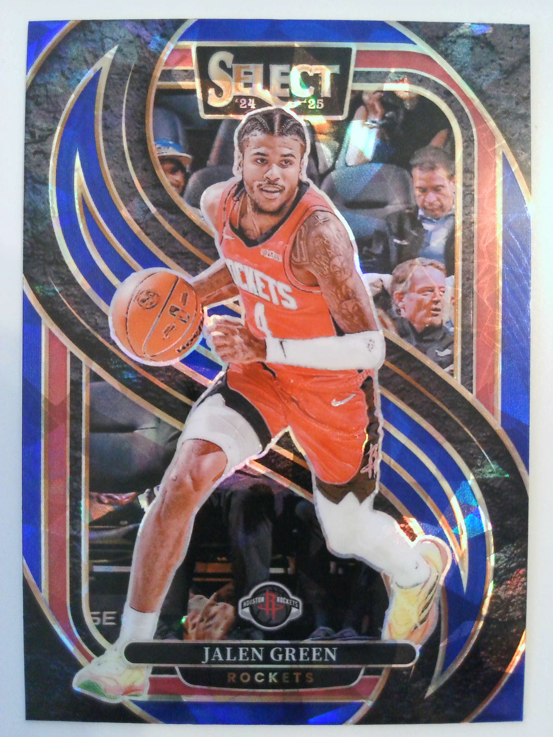 2024-25 Panini Select Basketball Blue Cracked Ice Prizm Jalen Green #116